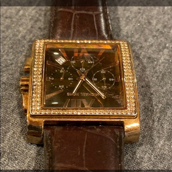 Michael Kors Rhinestone Luminous Chronograph Watch - Picture 5 of 5